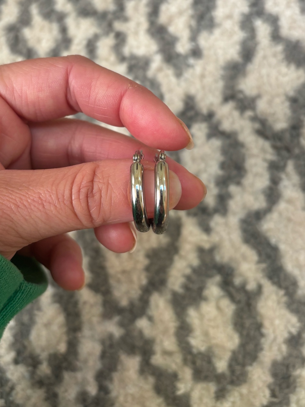 Silver hoop Marlù earrings